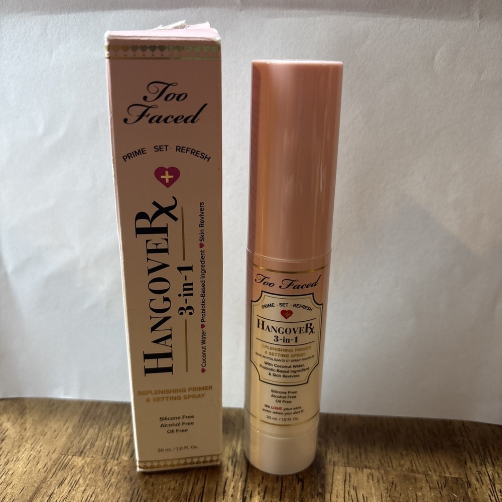 Too Faced - Hangover Rx 3 In 1 Replenishing Primer & Setting Spray - 1 Fl Oz-NIB